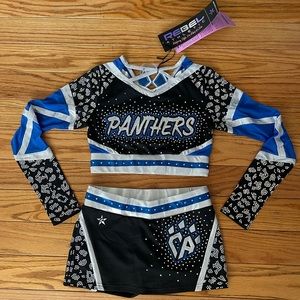 BRAND NEW Cheer Athletics Panthers Cheer Uniform
